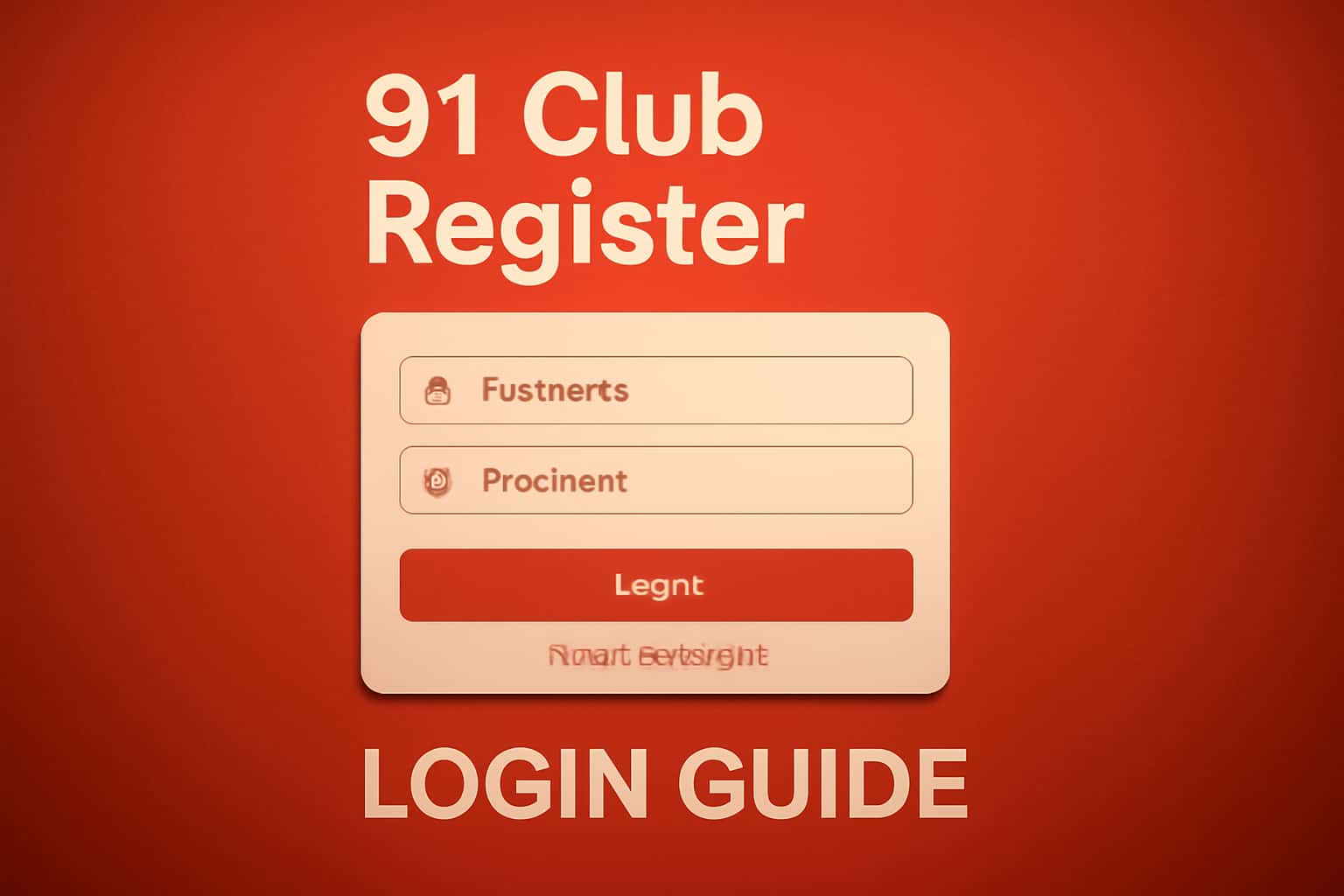 An informative scene showcasing the 91 Club Register Login Guide.